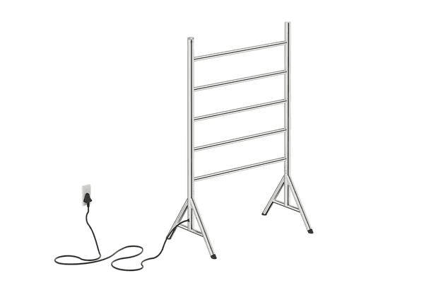 NATURAL FS 5 Bar 650mm Straight Heated Towel Rail with PTSelect Switch