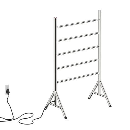 NATURAL FS 5 Bar 650mm Straight Heated Towel Rail with PTSelect Switch