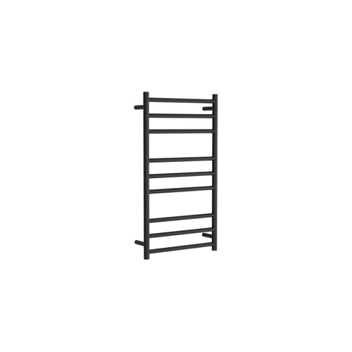 Round Towel Rail 240V 900 x 500mm Satin Black