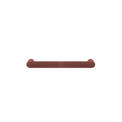 Towel Rail Single Bar Round 12V 500mm Brushed Copper