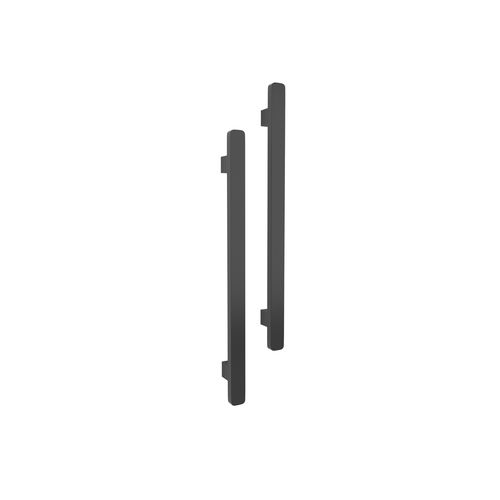 Vertical Single Towel Bar Square 12V Satin Black