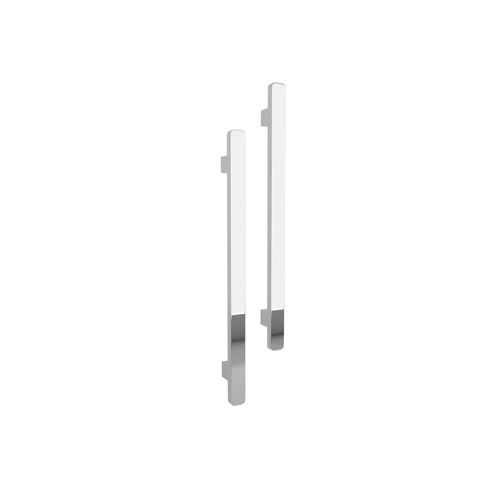 Vertical Single Towel Bar Square 12V Chrome