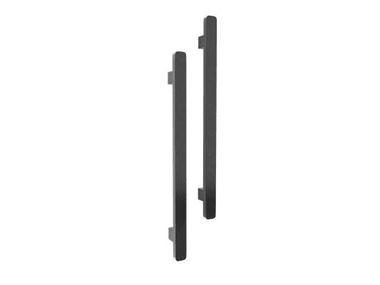 Vertical Single Towel Bar Square 12V Gun Metal