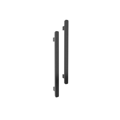 Vertical Single Towel Bar Square 12V Gun Metal