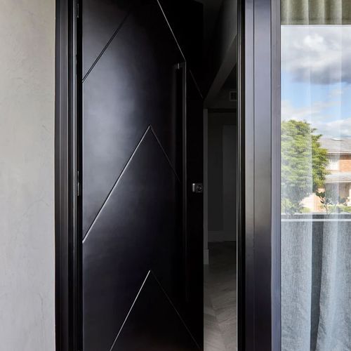 Iron Hinge Entry Doors - Galvanised