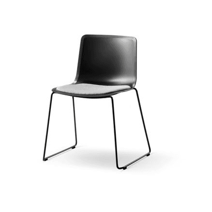 Pato Sled Chair Seat Upholstered by Fredericia