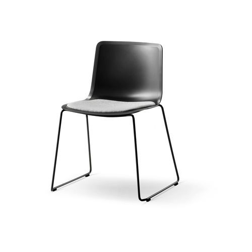 Pato Sled Chair Seat Upholstered by Fredericia
