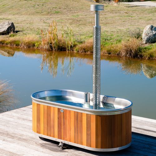 Stainless Steel Wood Fired Bathtub