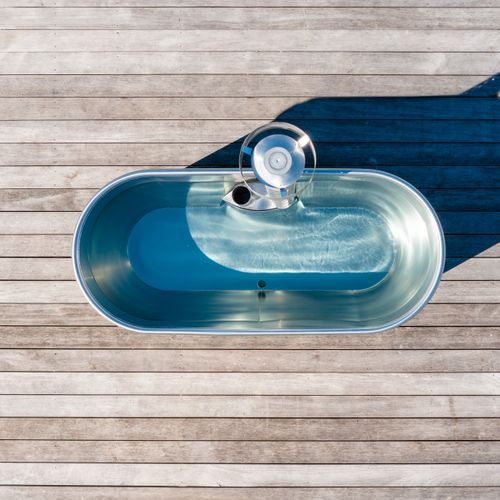 Stainless Steel Wood Fired Bathtub