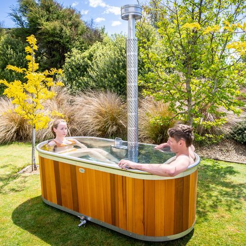Stainless Steel Wood Fired Bathtub