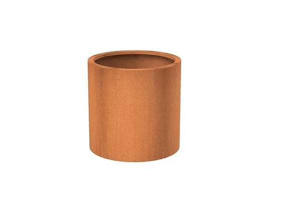 Round Corten Planter 