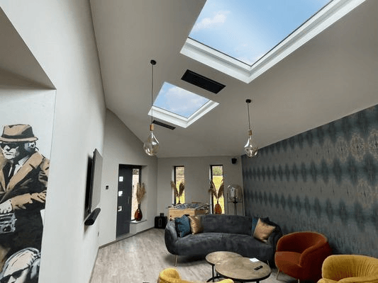 Krystal Black Ceiling Heater & Installation Kit