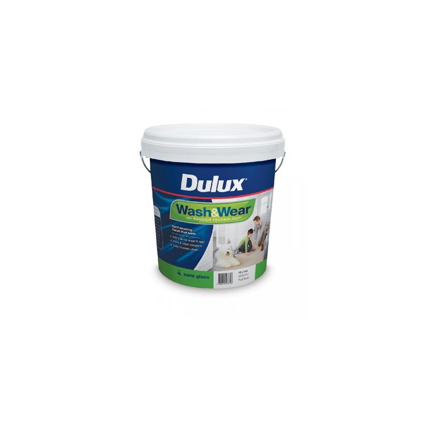 Dulux Wash&Wear Semi Gloss 10L by Dulux