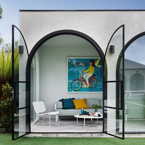 Arched Steel Doors