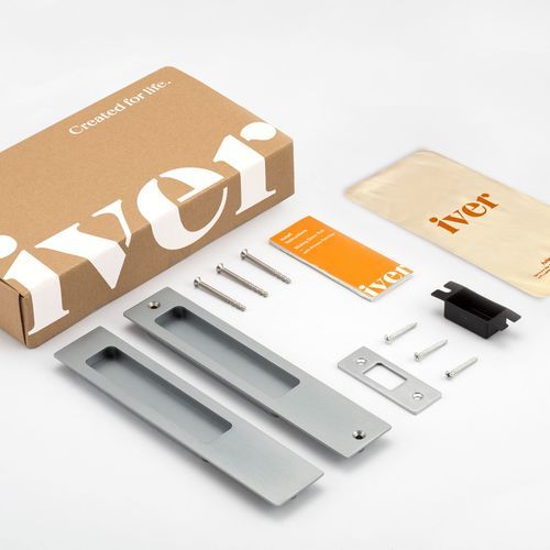 Rectangular Sliding Door Pull Passage Kit