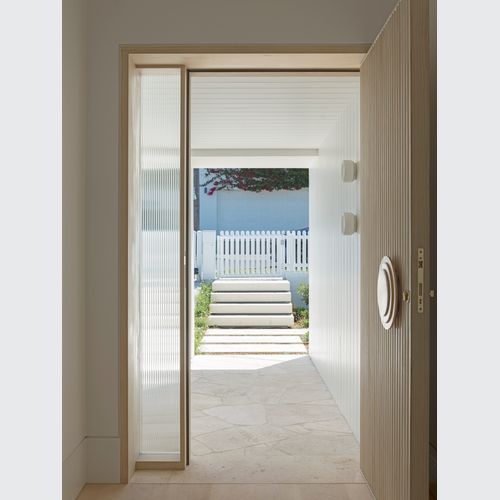 Deko Curved Rings  - Timber Door Handle - TDH013c