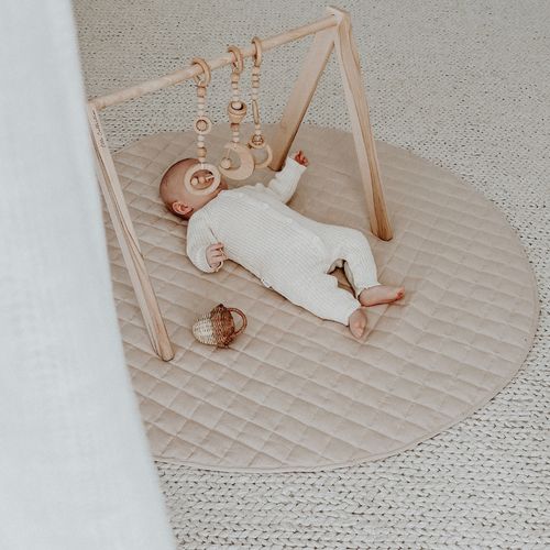 100% French Flax Linen Playmat- Latte