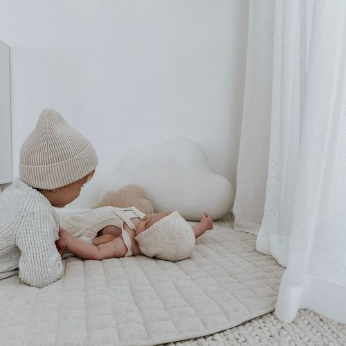 100% French Flax Linen Playmat- Natural