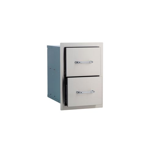 Double Drawer - Stainless Steel