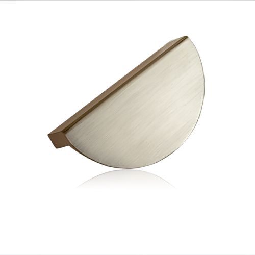 Krome Half Moon Handle 64mm Brushed Nickel