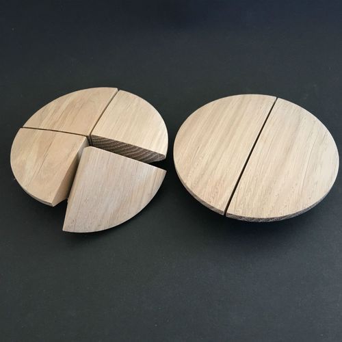 Curved Half-Moon - Timber Door Handle - TDH001