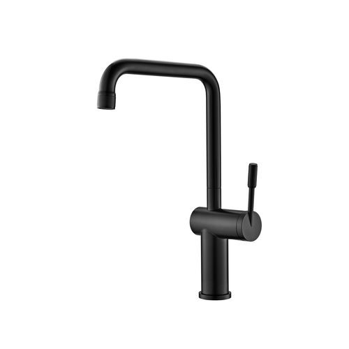 Rivet Straight Neck Kitchen Mixer Matte Black