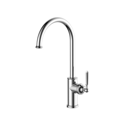 Roman Gooseneck Swivel Kitchen Mixer Chrome