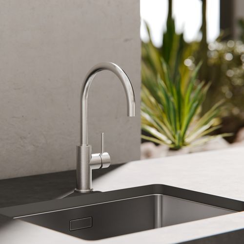 Zen SS316L Kitchen Mixer | Brushed Nickel