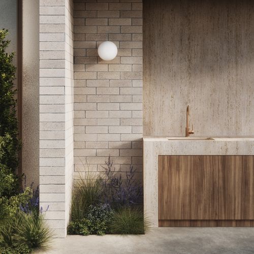 Sola Outdoor Kitchen Mixer | Brushed Copper