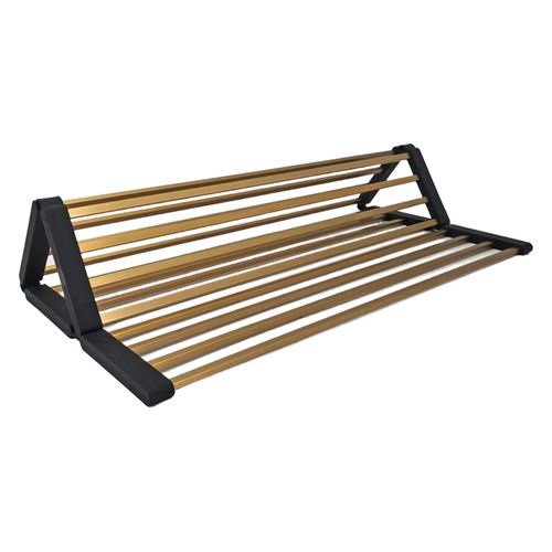 Aspen Roll-Up Hot Mat 480x480mm Brushed Brass