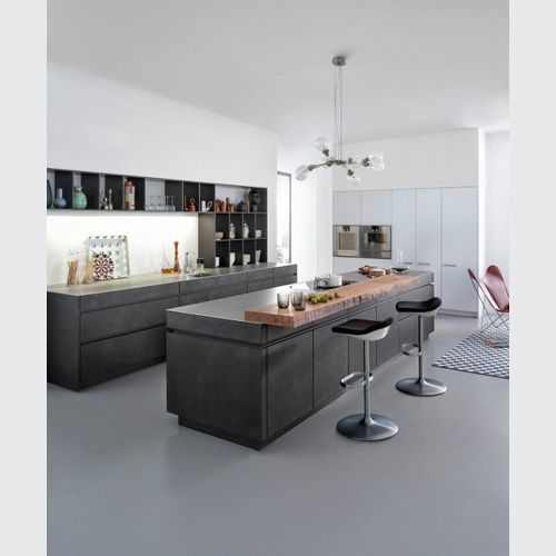 Concrete & Tocco Laminate Kitchen Cabinetry