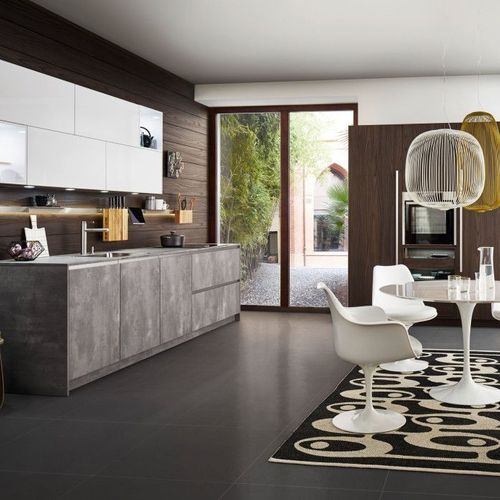 Ikono Concrete-Look Kitchen Cabinetry