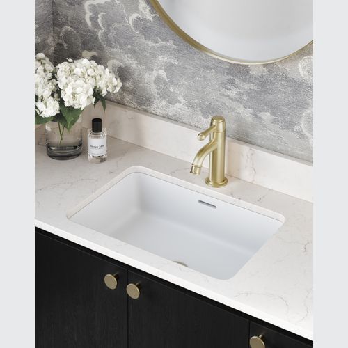Kingsley Basin Mixer | Brushed Brass