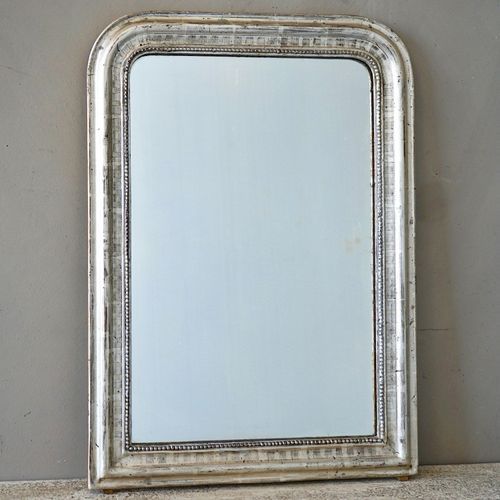 Antique French Louis Philippe Silvered Mirror
