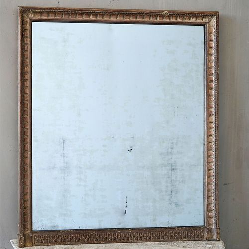 Antique French Louis XVI Overmantle Mirror