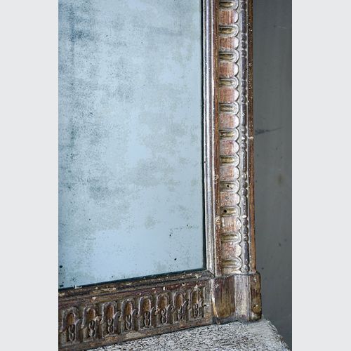 Antique French Louis XVI Overmantle Mirror