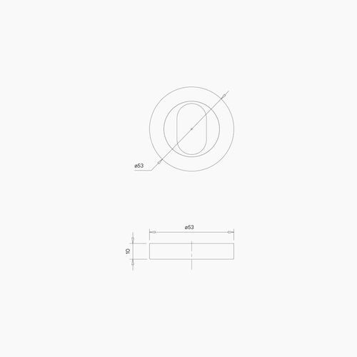 Round Cylinder Escutcheon B0002MBLK