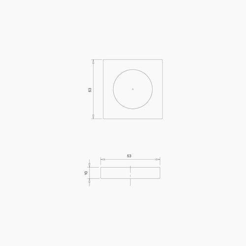 Square Blank Rose B1001MBLK