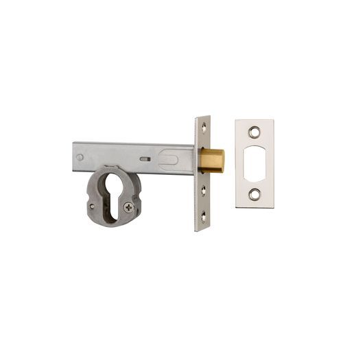 Euro Mortice Deadbolt - 60mm Backset | Polished Nickel