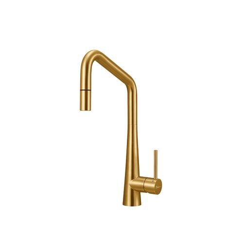 Essente Stainless Steel Square Goose Neck Pull Out Mixer