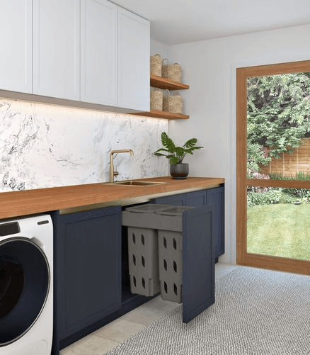 Concelo 2 x 35L Hampers | Door Pull