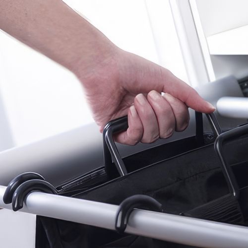 24" Pull-Out Hamper Polished Chrome