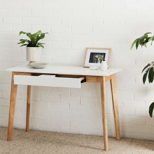 Byron Console Table | 1 Drawer | Natural Hardwood