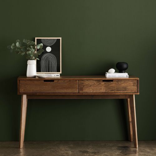 Paris Hardwood Console Table | 2 Drawer | Walnut
