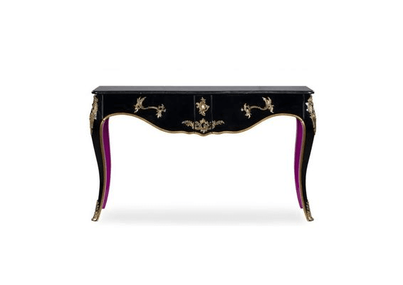 Blue console table