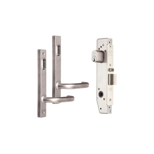 Lockwood Narrow Mortice Lock Kit Double Cyl/Handles SC