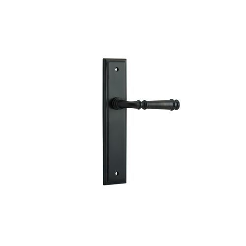 Iver Verona Door Lever on Stepped Backplate Signature Brass