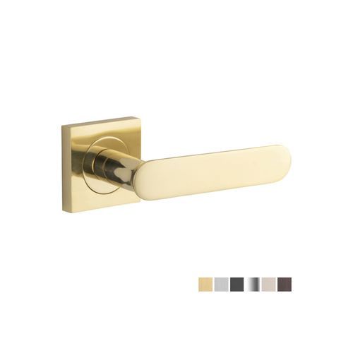 Iver Bronte Door Lever Handle on Square Rose Passage