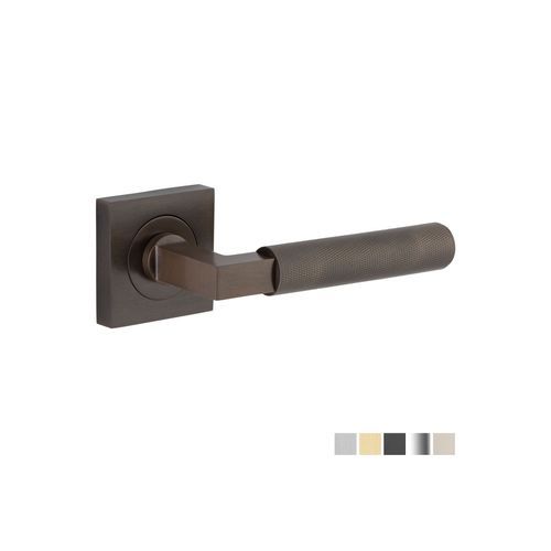 Iver Brunswick Door Lever Handle on Square Rose Passage