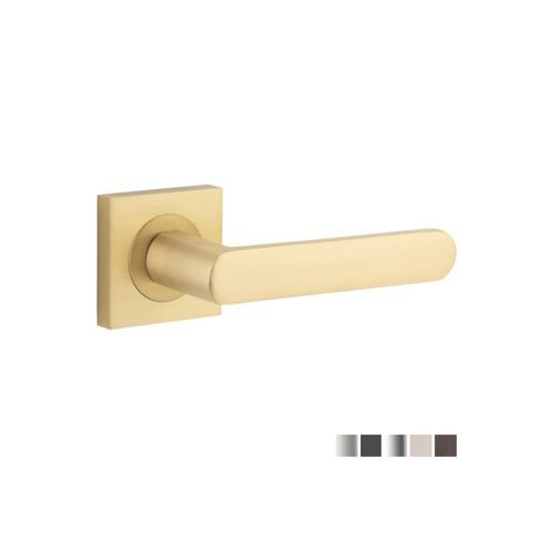 Iver Osaka Door Lever Handle on Square Rose